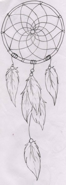 Ловец снов эскиз простой