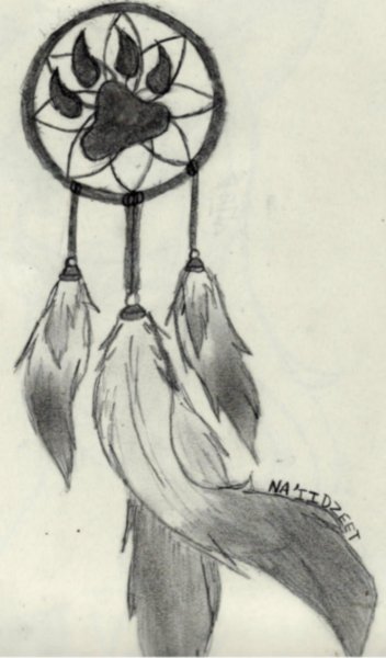 Ловец снов карандашом