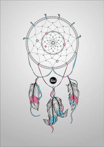 Ловец снов эскиз легкий