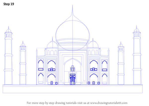 Тадж Махал аксонометрия