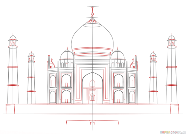 Урок рисования Тадж