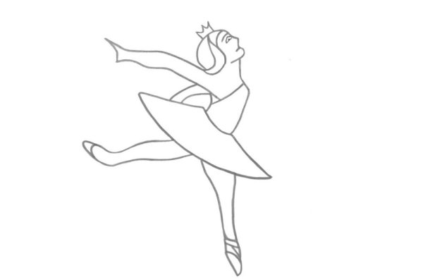 Балерина поэтапное рисование для детей