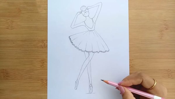 Как нарисовать балерину поэтапно