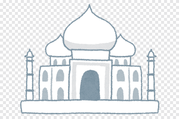 Раскраска храм Тадж Махал Индия