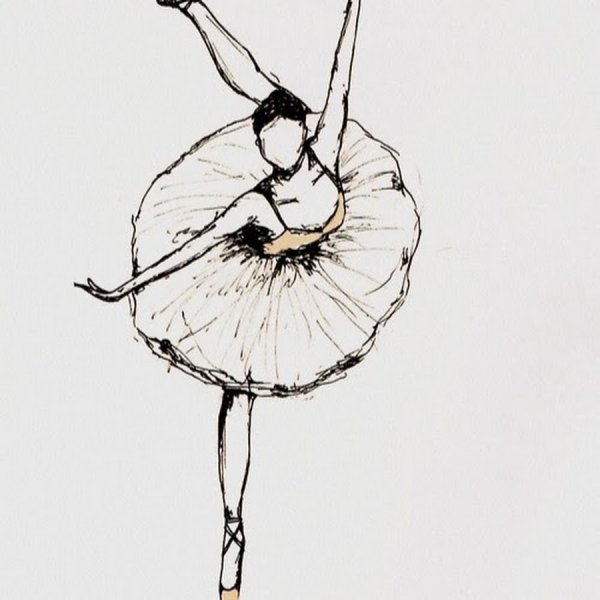 Нарисовать балерину карандашом