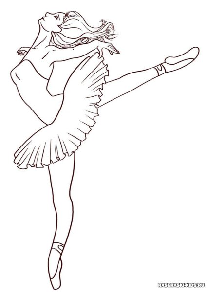 Балерина рисунок карандашом
