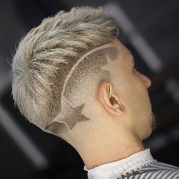 Мужские прически с молнией