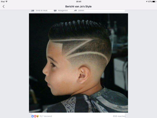 Полоски на голове для мальчиков