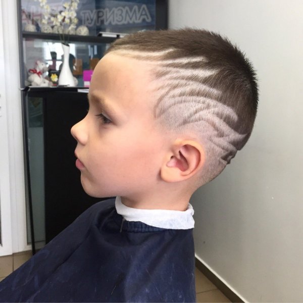 Стрижки для мальчиков с узорами