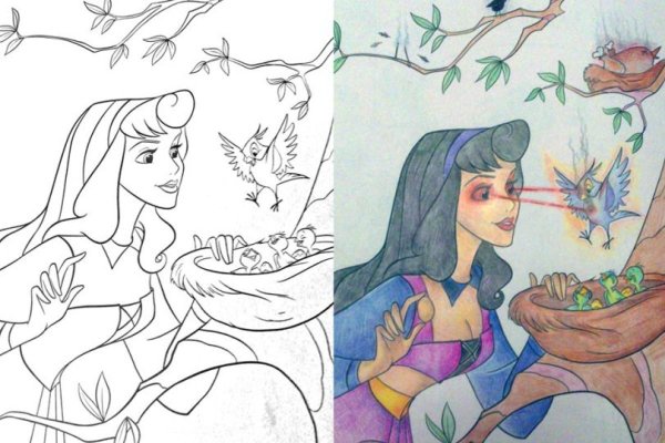 Рисунок спящей красавицы