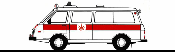 Машина скорой помощи сбоку