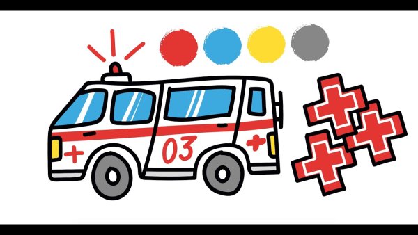 Детские рисовалки скорой помощи