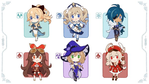 Genshin Impact Стикеры из игры