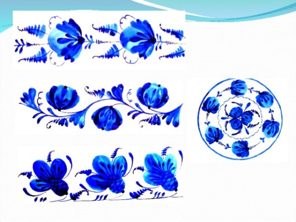 Гжель элементы