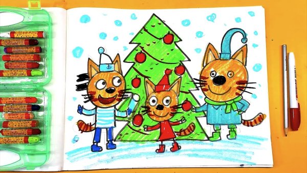 3 Кота рисовалки