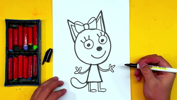 Рисунок фломастерами для детей