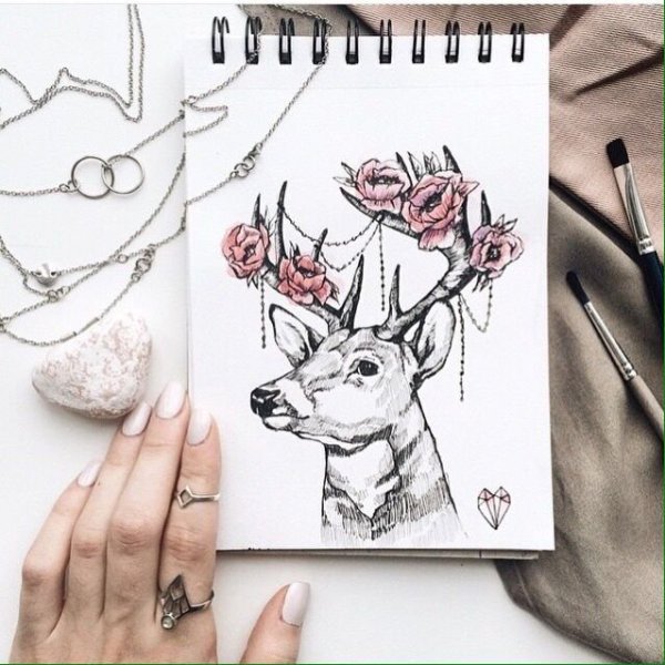 Легкие рисунки для скетчбука