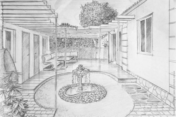 Сады. Раскраска