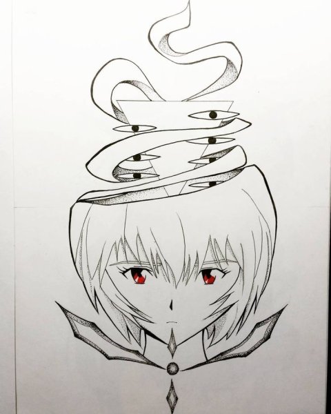 Аниме тату Евангелион