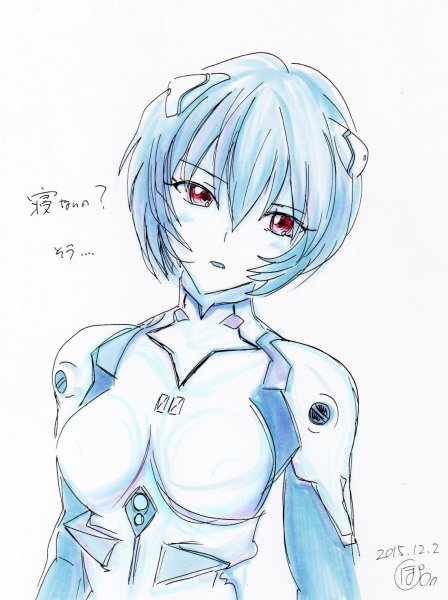 Аянами Рей рисунок