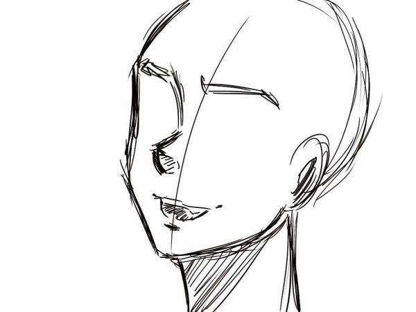 Лицо для рисования аниме