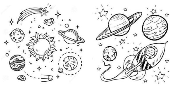 Космос карандашом