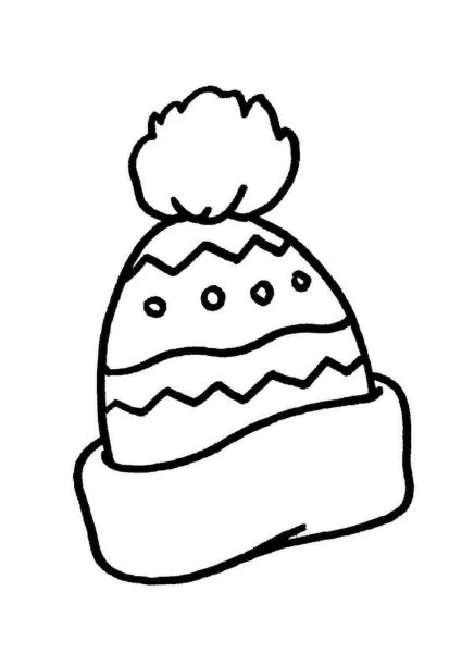 Шапка раскраска