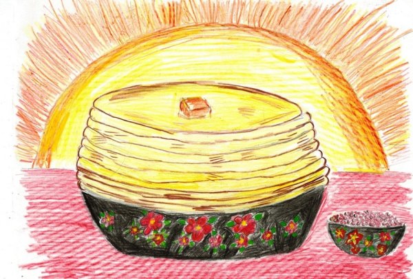 Масленица рисунок