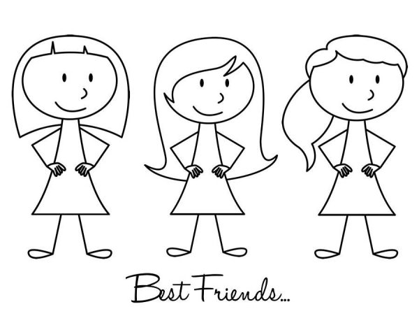 Рисунки для друзей легкие для срисовки