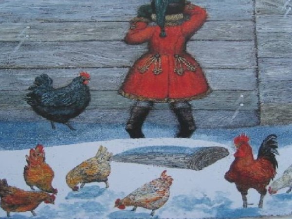 Раскраска к сказке черная курица или подземные жители