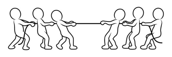 Перетягивание каната рисунок