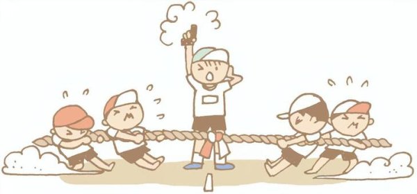 Перетягивание каната дети