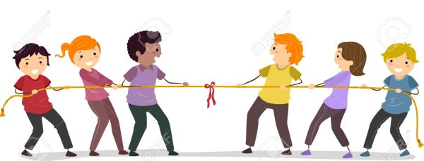 Перетягивание каната рисунок