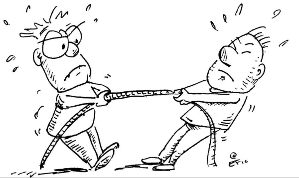 Перетягивание каната дети