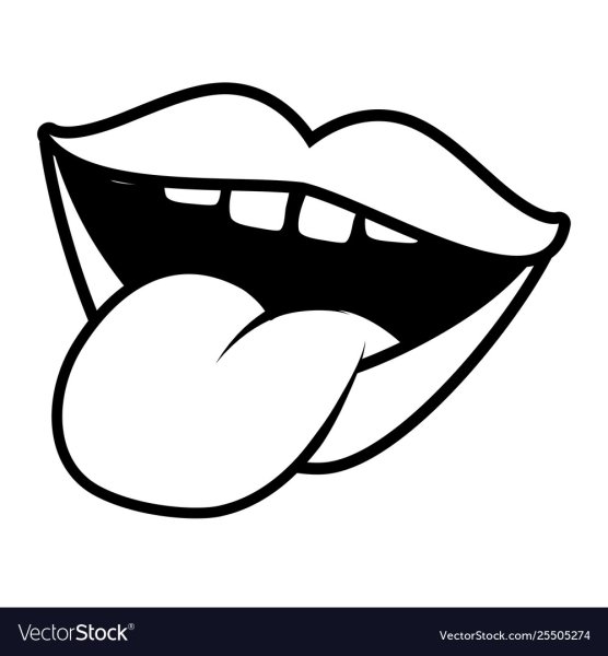 Раскраска язык человека