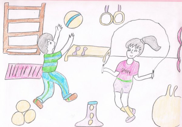 Рисунок на тему спорт