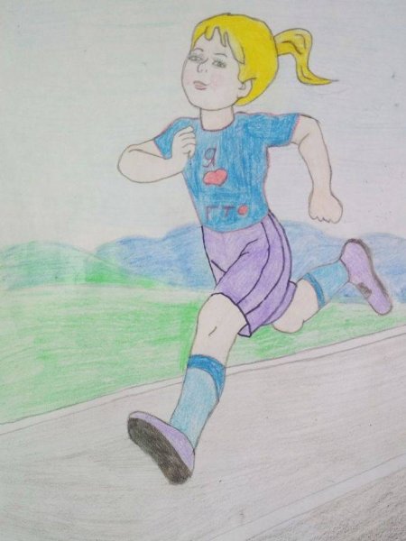 Рисунок на спортивную тему