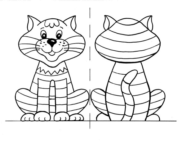 Картинки для раскрашивания кот Матроскин