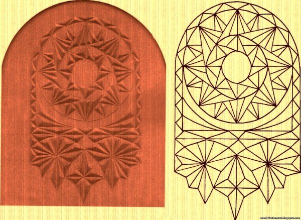 Геометрическая резьба по дереву узоры
