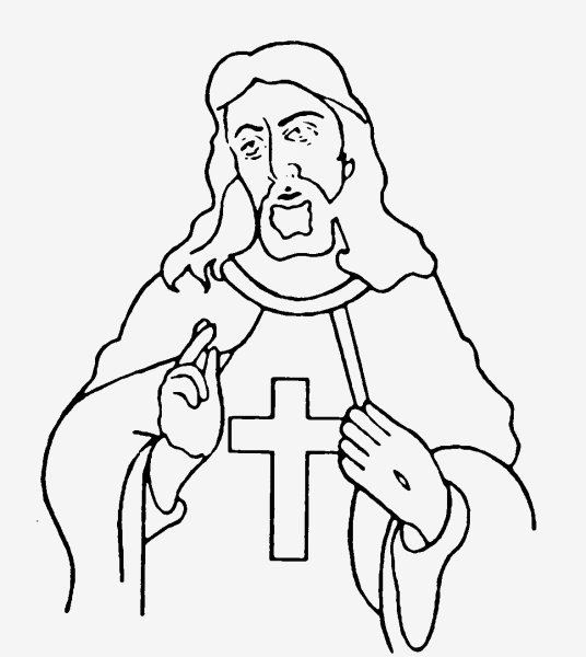 Рисунок Иисуса Христа для детей