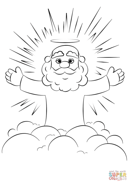 Иисус Христос раскраска