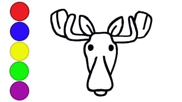 Олень рисунок карандашом