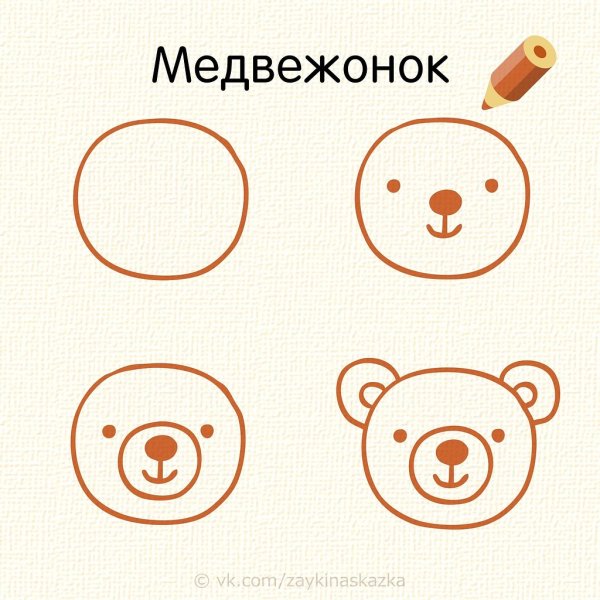 Мордочки животных для детей простые