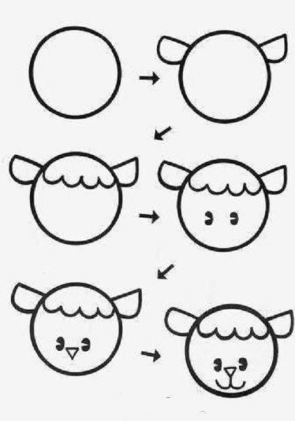 Рисование из кругов для детей