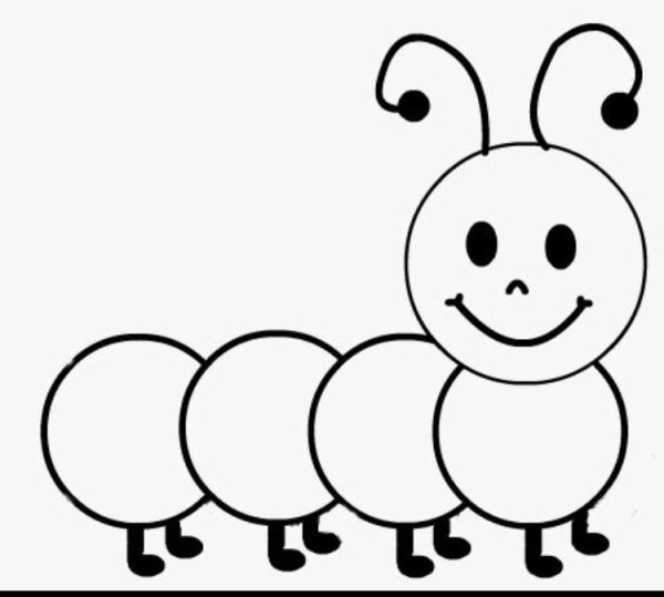 Рисование гусеницы