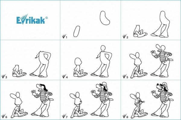 Заяц из ну погоди рисунок поэтапно