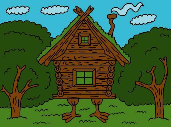 Рисование домиков для сказочных героев