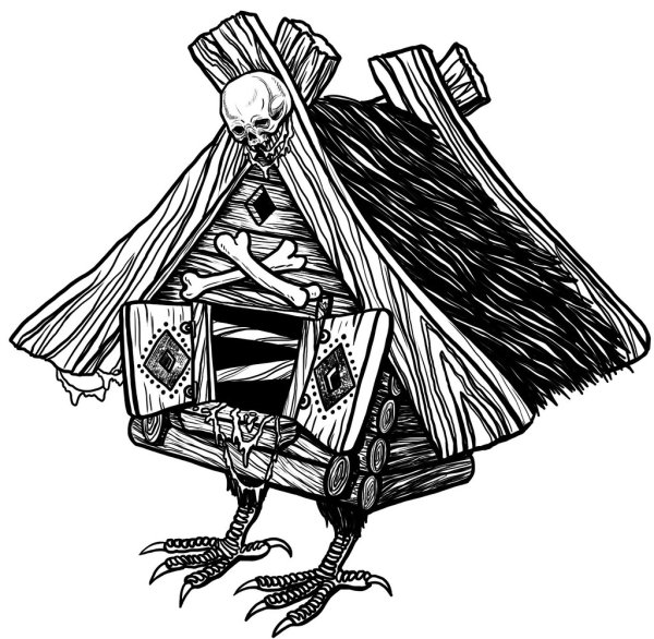 Избушка бабы яги контур