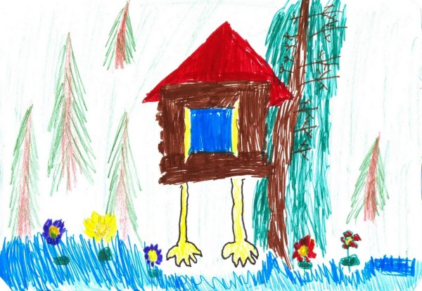 Иллюстрация к стихотворению Бальмонта у чудищ