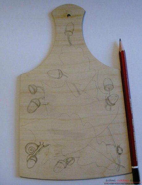 Рисунок для выжигания на разделочной доске